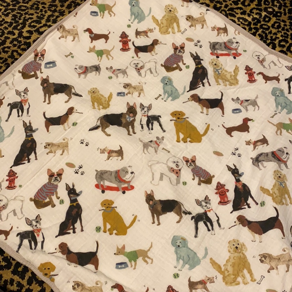 Dog Print Bath Towel - Little Unicorn Brand